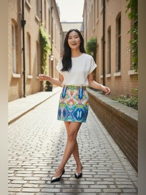 Beautiful Boutique Fairground Floral Skirt